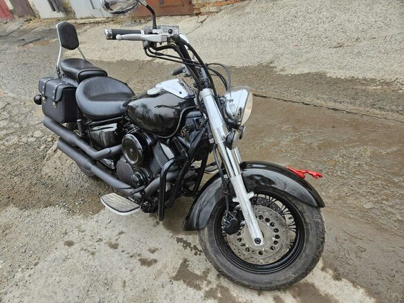 2005 Yamaha XVS1100, чёрный, 445000 рублей - вид 13
