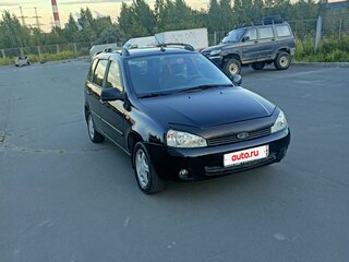 2012 Lada (ВАЗ) Kalina I, чёрный, 325000 рублей, вид 4