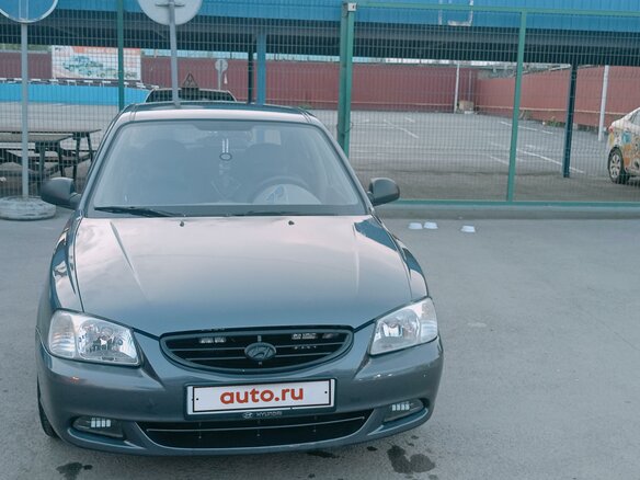2006 Hyundai Accent ТагАЗ II, серый, 550000 рублей - вид 2