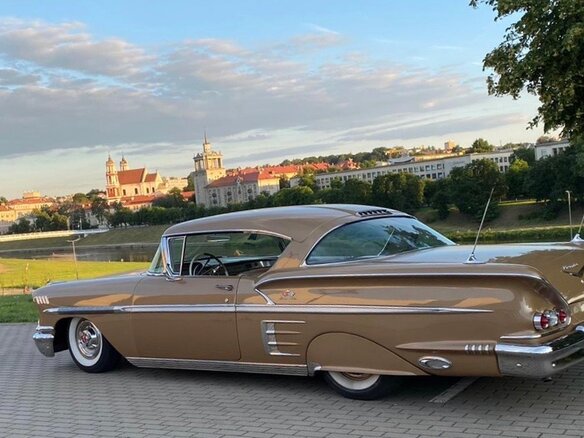 1958 Chevrolet Impala II, коричневый - вид 31