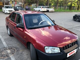 2005 Hyundai Accent ТагАЗ II, красный, 395000 рублей, вид 4
