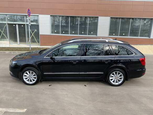 2014 Skoda Superb II Рестайлинг, чёрный - вид 5