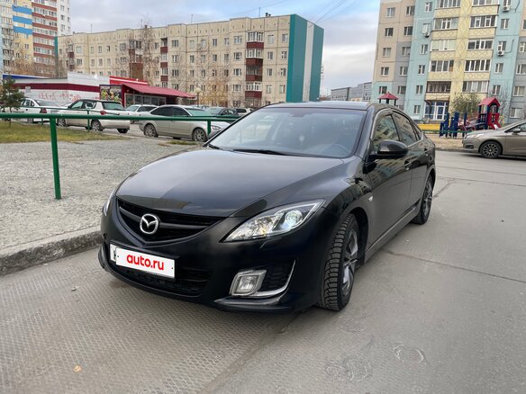 2008 Mazda 6 II (GH), чёрный, 850000 рублей - вид 1