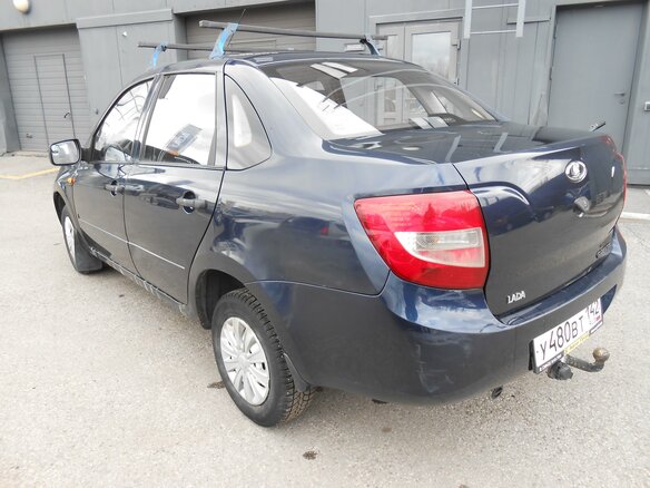 2013 Lada (ВАЗ) Granta I, синий - вид 3