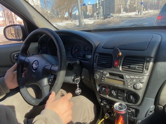 2001 Nissan Almera II (N16), серебристый, 300000 рублей - вид 5