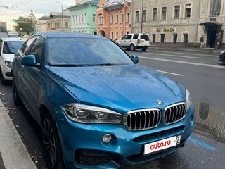 2019 BMW X6 40d II (F16), голубой, 5500000 рублей, вид 4