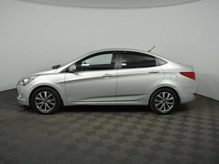 2015 Hyundai Solaris I Рестайлинг, серебристый, 850000 рублей, вид 5