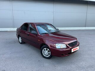 2008 Hyundai Accent ТагАЗ II, красный, 395000 рублей, вид 1