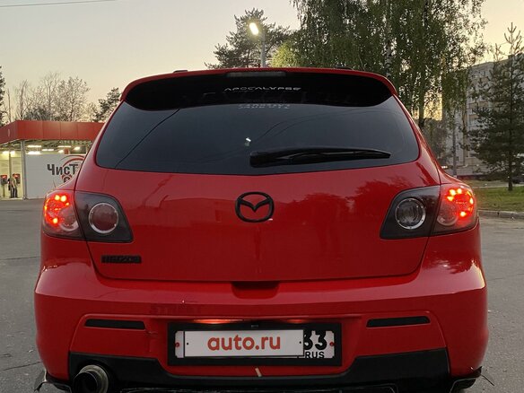 2007 Mazda 3 I (BK) Рестайлинг, красный, 720000 рублей - вид 3