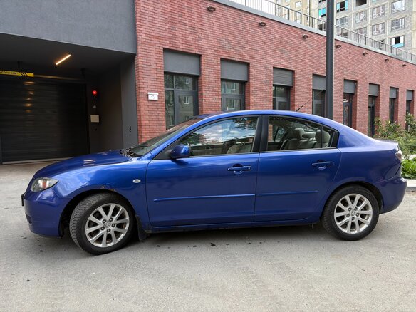2008 Mazda 3 4-speed I (BK) Рестайлинг, синий