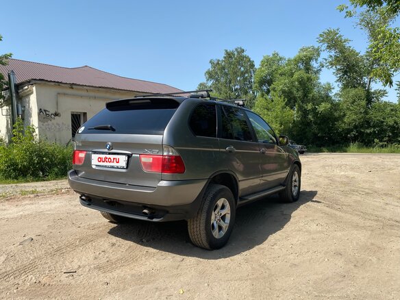 2003 BMW X5 3.0i I (E53) Рестайлинг, серый, 800000 рублей - вид 3