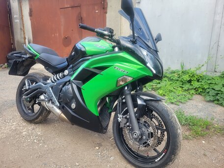 2013 Kawasaki Ninja 650, зелёный, 445000 рублей, вид 2
