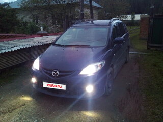 2007 Mazda 5 I (CR) Рестайлинг, синий, 850000 рублей, вид 4