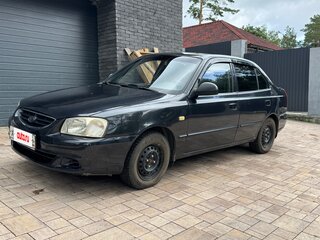 2008 Hyundai Accent ТагАЗ II, чёрный, 330000 рублей, вид 1