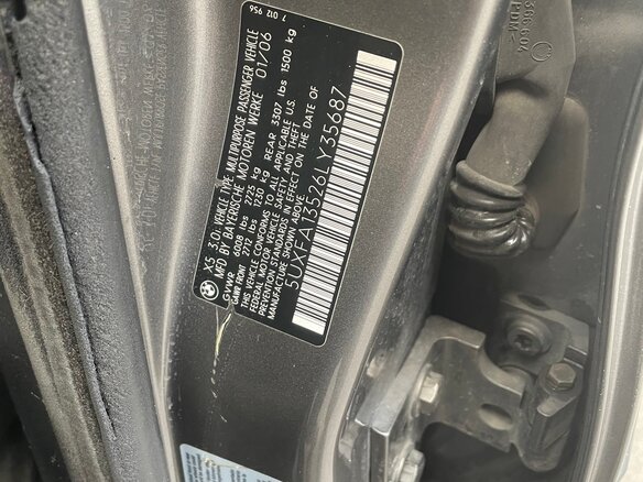 2006 BMW X5 3.0i I (E53) Рестайлинг, серый - вид 29
