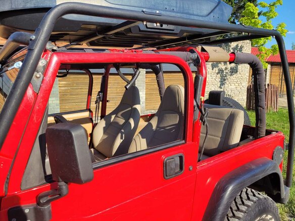 1997 Jeep Wrangler II (TJ), пурпурный, 1800000 рублей - вид 16