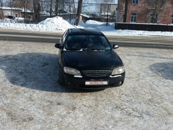 2008 Kia Spectra I Рестайлинг 2, чёрный - вид 2