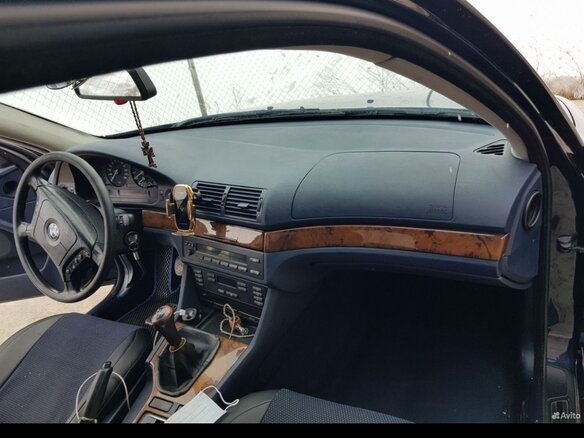 2001 BMW 5 серии 520i IV (E39) Рестайлинг, синий, 450000 рублей - вид 5