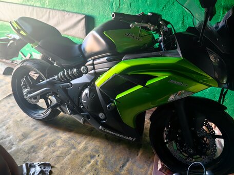 2014 Kawasaki ER-6F (Ninja 650R), зелёный, 620000 рублей, вид 1