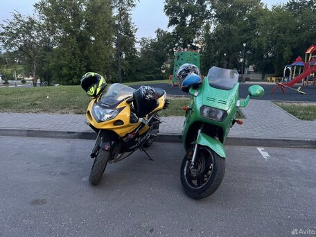 1989 Suzuki GSX 1100, зелёный, 150000 рублей, вид 4