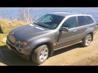 2004 BMW X5 4.4i I (E53) Рестайлинг, серый, 980000 рублей, вид 4