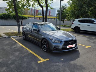 2018 Infiniti Q50 I Рестайлинг, серый, 4600000 рублей, вид 4