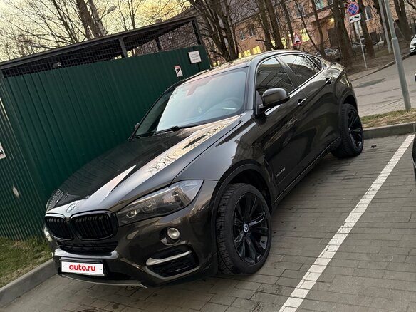 2015 BMW X6 30d II (F16), коричневый, 3900000 рублей - вид 6