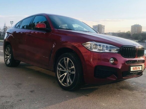 2017 BMW X6 40d II (F16), красный - вид 1