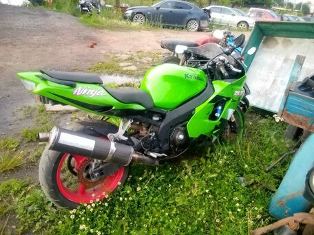 1999 Kawasaki ZX-9R Ninja, зелёный, 400000 рублей, вид 3