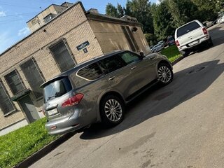 2015 Infiniti QX80 I Рестайлинг, серый, 2800000 рублей, вид 5