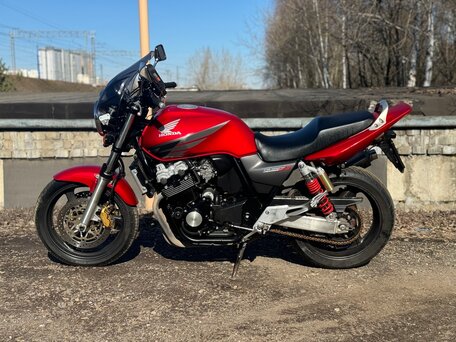 2007 Honda CB 400 Super Four, красный, 420000 рублей, вид 1