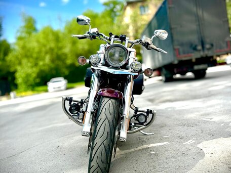 2005 Honda VTX 1800, красный, 1250000 рублей, вид 2