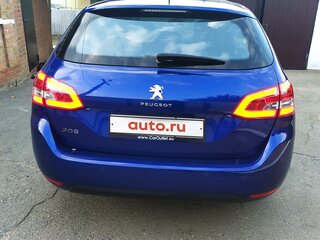 2019 Peugeot 308 II Рестайлинг, синий, 1380000 рублей, вид 4