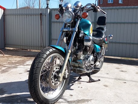 1995 Yamaha XV1100 Virago, синий, 600000 рублей, вид 3
