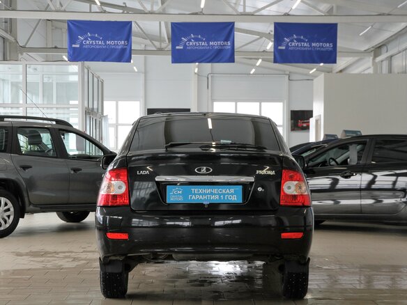 2010 Lada (ВАЗ) Priora I, чёрный - вид 4