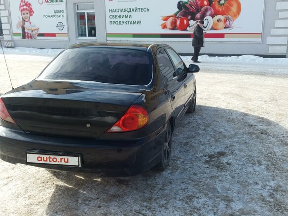 2008 Kia Spectra I Рестайлинг 2, чёрный - вид 4