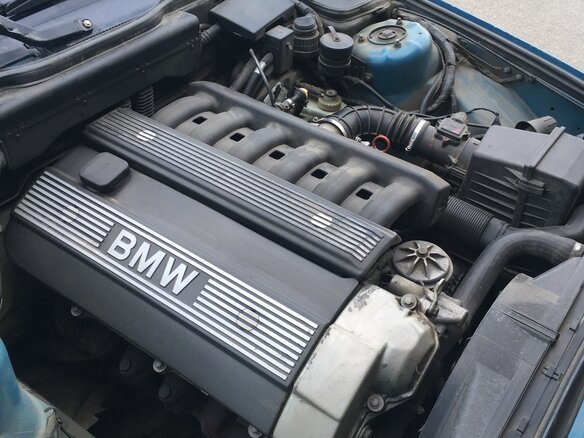 1994 BMW 5 серии 520i III (E34), голубой - вид 12