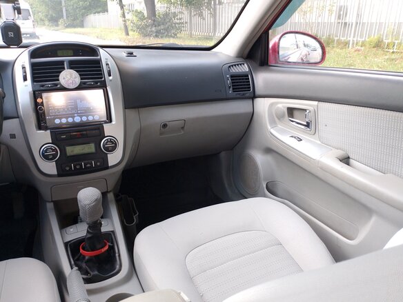 2007 Kia Cerato I Рестайлинг, красный, 225000 рублей - вид 5