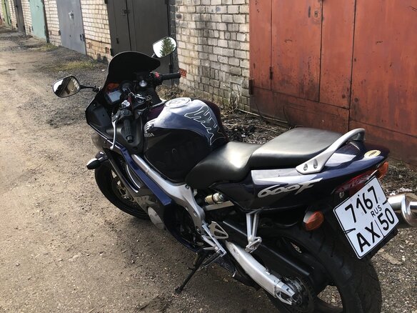 2002 Honda CBR 600F, синий, 400000 рублей - вид 1