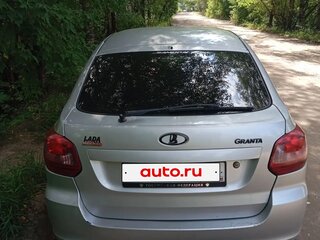2014 Lada (ВАЗ) Granta I, серебристый, 270000 рублей, вид 4