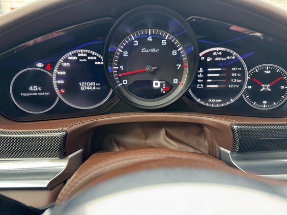 2017 Porsche Panamera Turbo II, серый, 7490000 рублей - вид 9