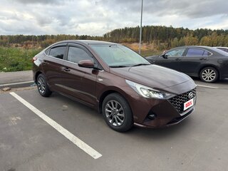 2021 Hyundai Solaris II Рестайлинг, коричневый, 1620000 рублей, вид 4