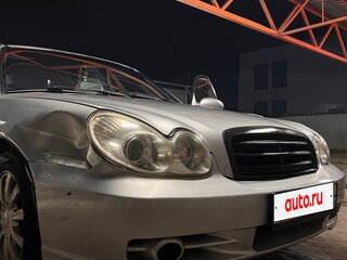 2005 Hyundai Sonata ТагАЗ IV (EF) Рестайлинг, серебристый, 200000 рублей, вид 2