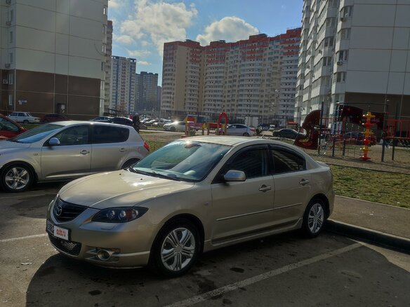 2006 Mazda 3 I (BK) Рестайлинг, бежевый, 360000 рублей - вид 4