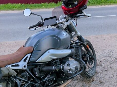 2020 BMW R Nine T Scrambler, серебристый, 930000 рублей, вид 2