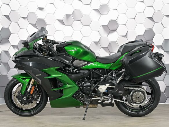 2018 Kawasaki Ninja H2 SX, зелёный, 1399000 рублей - вид 3