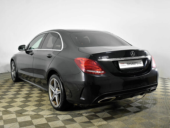 2016 Mercedes-Benz C-Класс 200 IV (W205), чёрный - вид 4