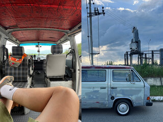 1988 Volkswagen Transporter 4-speed T3, серебристый, 850000 рублей, вид 3