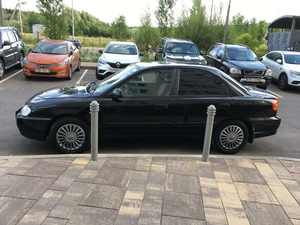2007 Kia Spectra I Рестайлинг 2, чёрный - вид 1
