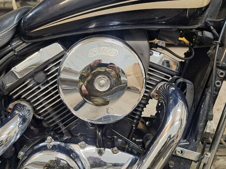 2003 Kawasaki VN800 Vulcan, чёрный, 700000 рублей, вид 4
